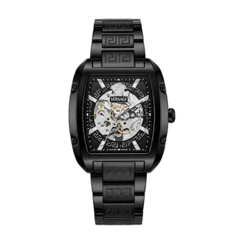 Versace Dominus Sktl Men Automatic Full Black - front view