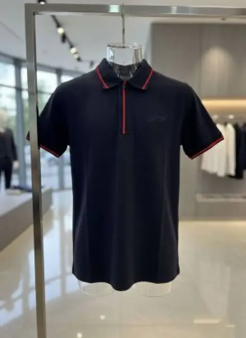 Boss impoted Primium Chest Logo Polo T-shirt Navy Blue