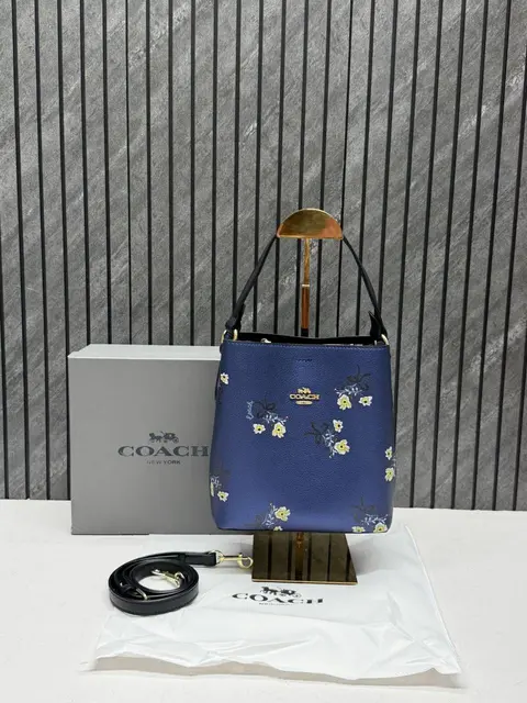 Coach Bucket Floral Print With Original Box & DustCover