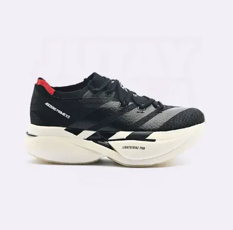 Adidas Adizero Prime X3 Black Strung running shoe