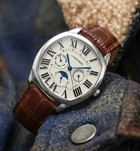 Cartier Diaster Square Brown Silver White
