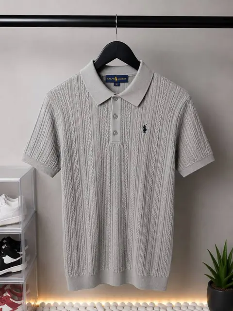 Ralph Lauren Premium Knit Polo T-Shirt 2023