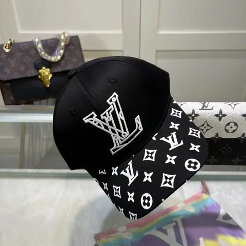 Louis Vuitton Flower Monogram Black Premium Unisex Cap