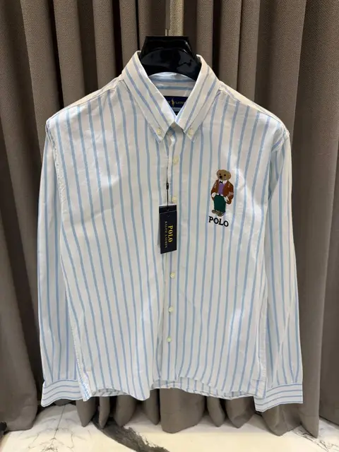 Ralph Lauren Chest Teddy Full Sleeves Shirt Sky
