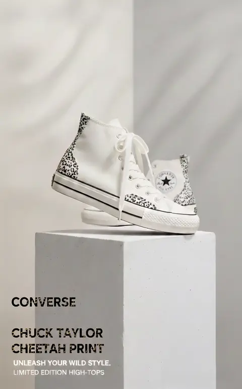 CONVERSSE CHUCK TYLOR CHEETAH PRINT