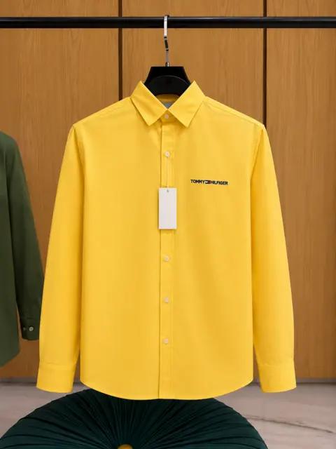Tommy HILFIGER IMPORTED STORE ARTICLE SHIRT LINEN FABRIC