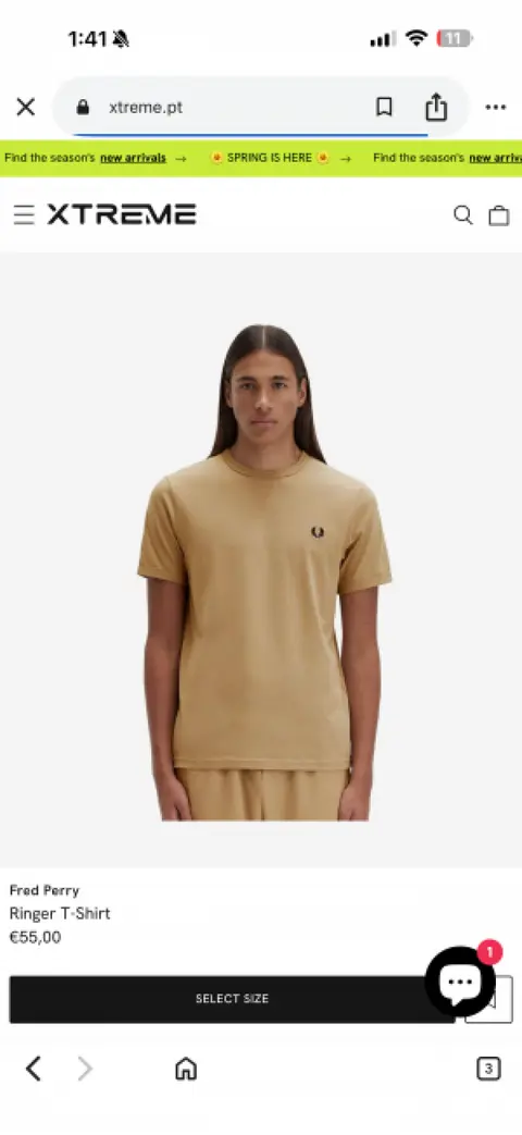 Fred peery imported Tshirt Brown