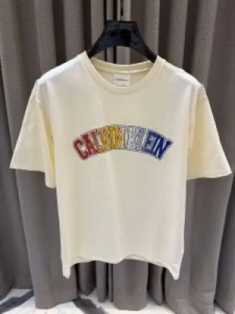 CK Premium Rainbow imported Tshirt Cream