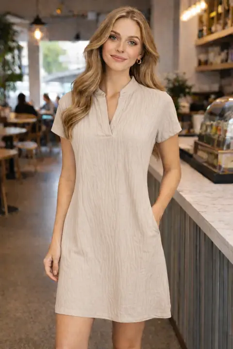 Women Long Dress Cream SB79 CR