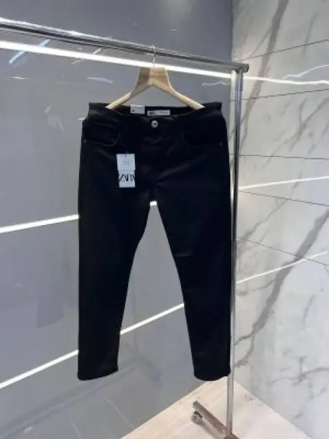 Zarra Black Imported Lycra Slim Fit Ankle Lenght Hyperflex Denim 2927