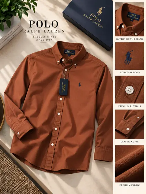 Ralph Lauren Premium Cotton Lycra Shirts 2565