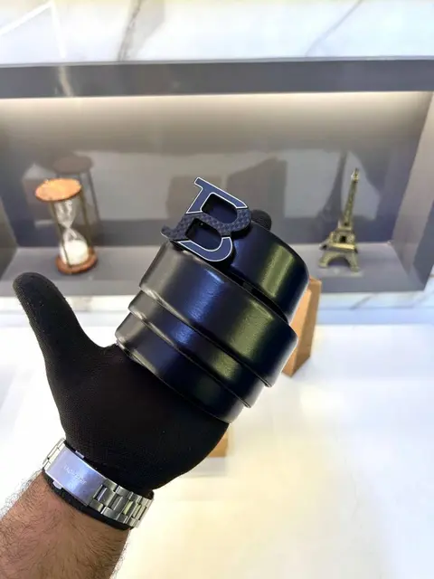 Burberry Black Grey Belt Fa 743