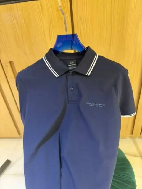 Exchang e IMPORTED STORE ARTICLE POLO T SHIRT NAVY BLxUE