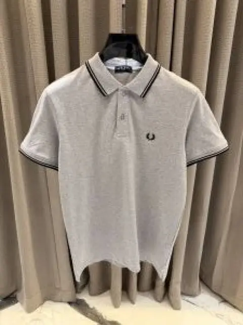 Fred Perry Premium Grey Polo Tshirt