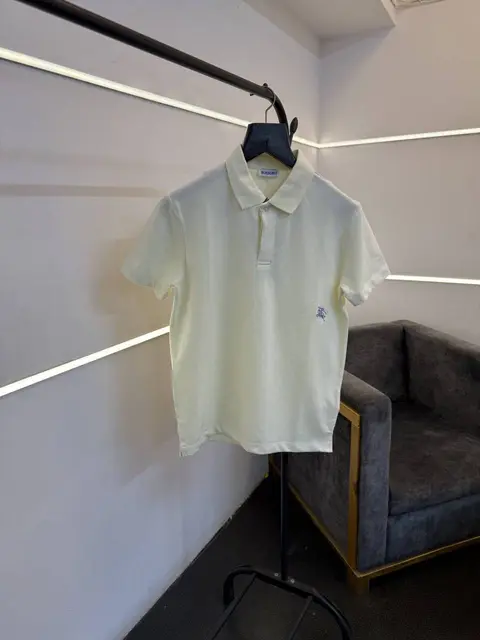 Burberry imported polo tshirt cream