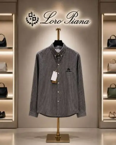 Lorro Pianna Lining Full Sleeves Shirt Black