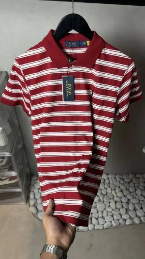 Ralph Laure n Premium Striped Polo T-Shirt With OG Packaging 1346. Sale offer VS1000