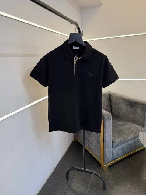 Burberry imported polo tshirt black