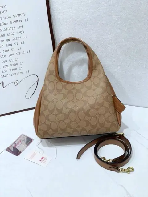 Coach Lana 23 Brown-Mono With OriginalBox DustCover LongBelt