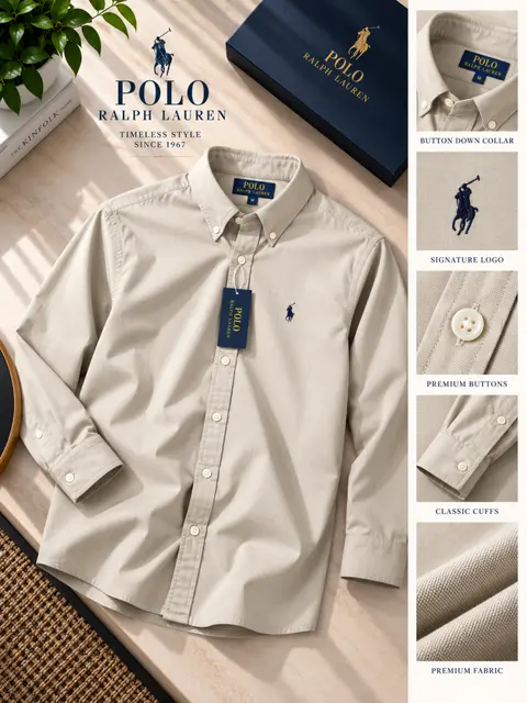 Ralph Lauren Premium Cotton Lycra Shirts 2666