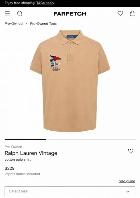 Ralph Lauren Chest Logo Polo T-shirt Brown