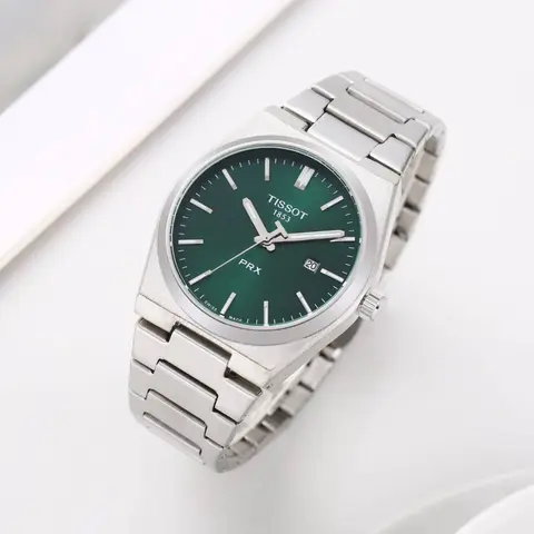 Tissot 1853 Prx Silver-Green Plain