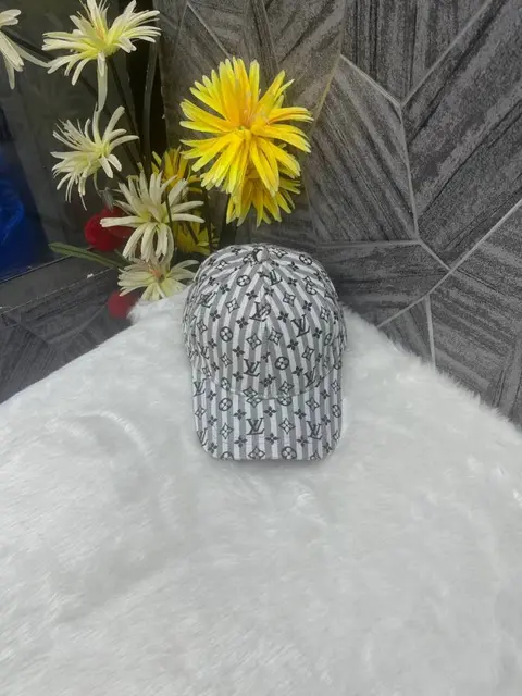 Louis Vuitton Grey All Over Monogram Premium Unisex Cap With Safety Box