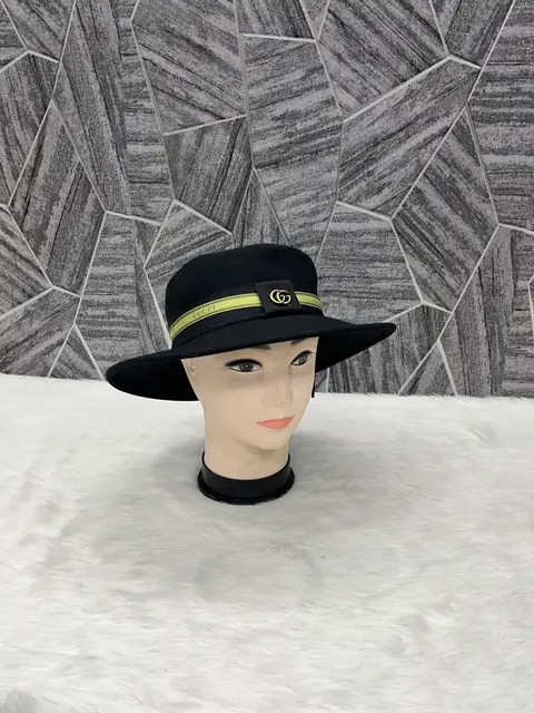 Gucci GG Black Bucket Hat Premium Unisex Cap (With Brand Polly Bag)