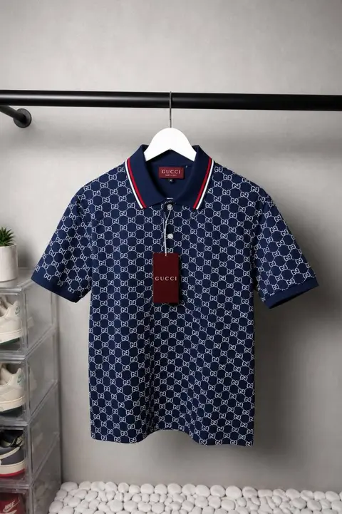 Gucc- Premium Monogram Polo T Shirt 1749. sale- offer. VS1000