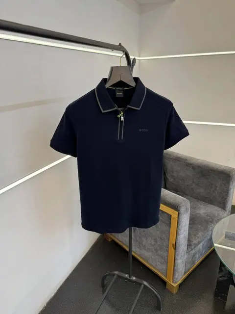 Hugo bos imported quality polo tshirt navy blue
