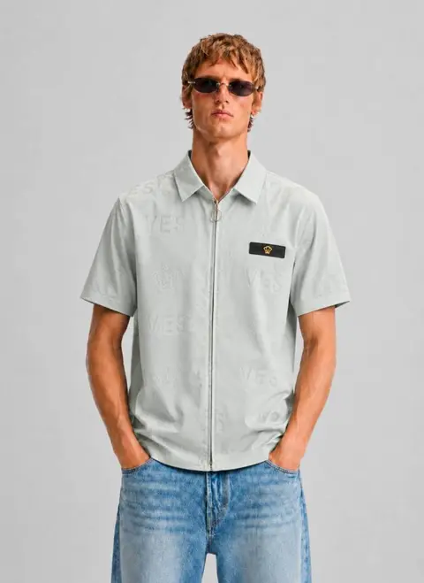 Versace IMPORTED STORE ARTICLE DIAMOND CHINA SHIRT