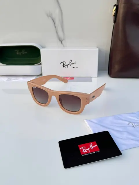 Ray-Ban 4940 puffer cream brown