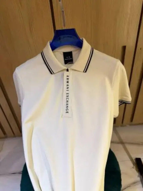 Exchang e IMPORTED STORxE ARTICLE POLO T SHIRT CREAM COLOUR