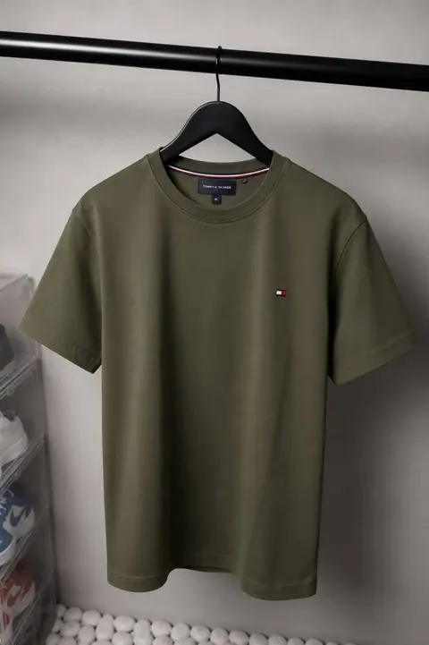 Tommy Hilfige r Premium Round Neck T-Shirt with OG Box Packaging 1573 Sale VS1000