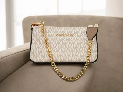 Michael1218 Kors MK MD Chain Pouchette Bag With Dust Bag (A - 1218)