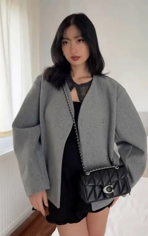 Coach Tabby 20 Quilted Black-Silver ShoulderBag With OriginalBox DustCover