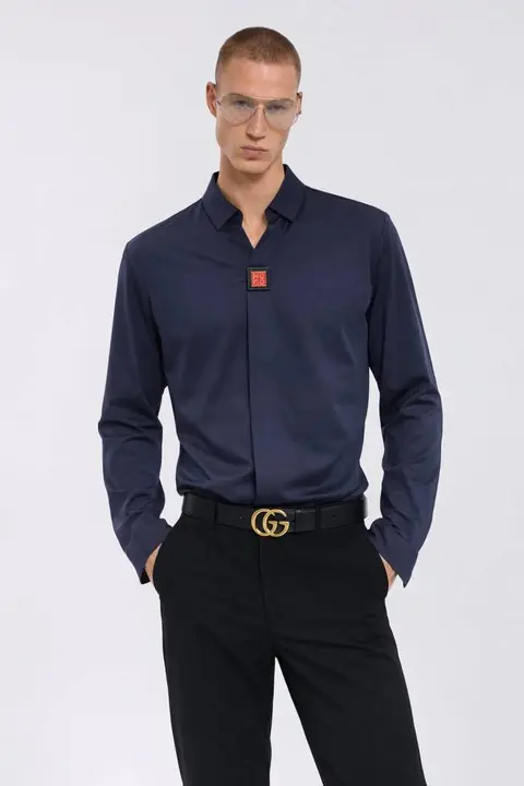 HUGO BOS IMPORTED STORE ARTICLE FULL SLEEVES POLIO T-SHIRT