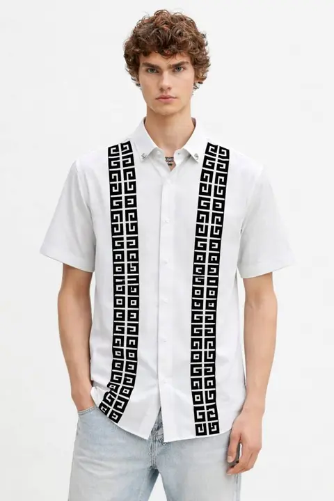 Versace IMPORTED STORE ARTICLE DIAMOND CHINA SHIRT