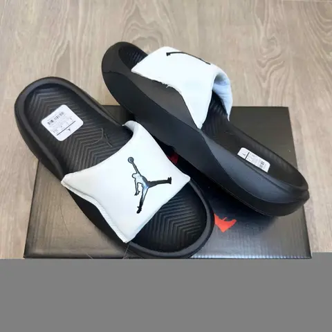Air Jordan Franchise Premium White Black Slides
