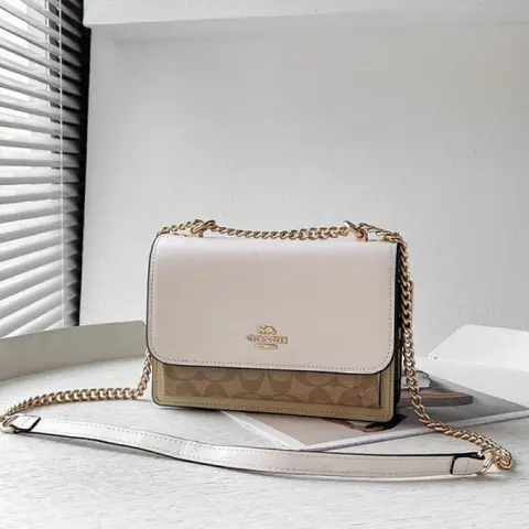 Coach Klare Signature Crossbody Bag With OG Box & Dust Bag (White-204)
