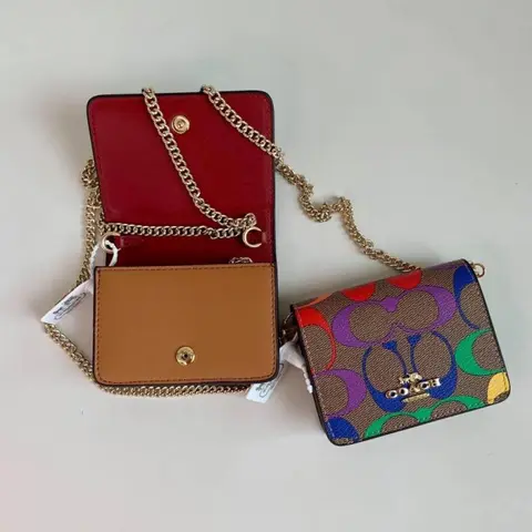 Coach 10 Mini Chain Wallet With OriginalBox