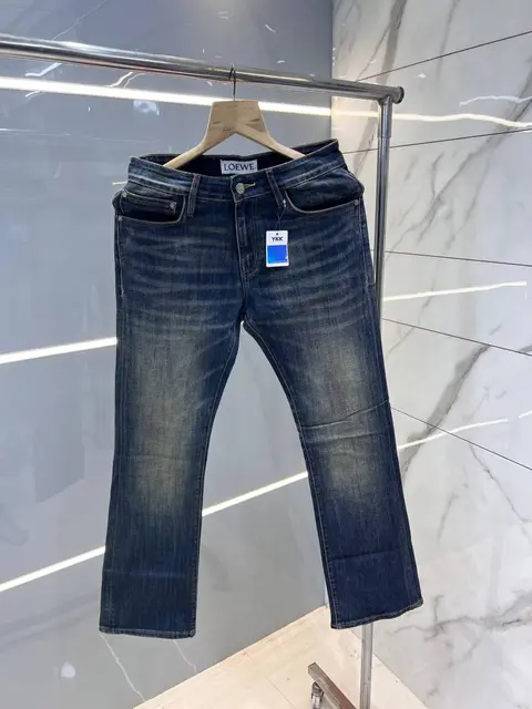 Loew Dark Shade Premium Imported Stretchable Lycra Fabric Boot Cut Denim with Emboss Design 2822