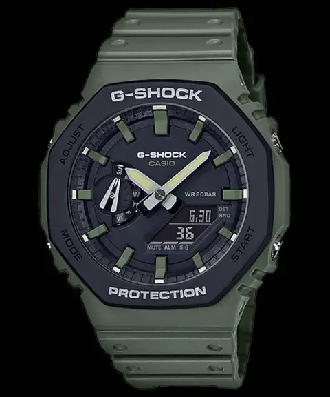 Casio G Shock Ga2100 full green
