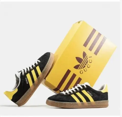 Adidas x .Guchi Gazelle Black Yellow fix