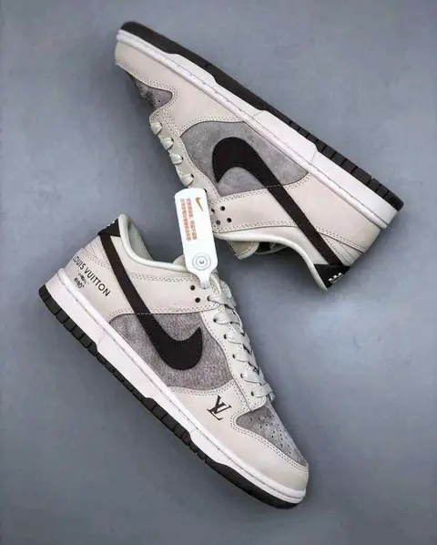 Nike SB Dunk Low X Loiuss Vuitton Gray 3037