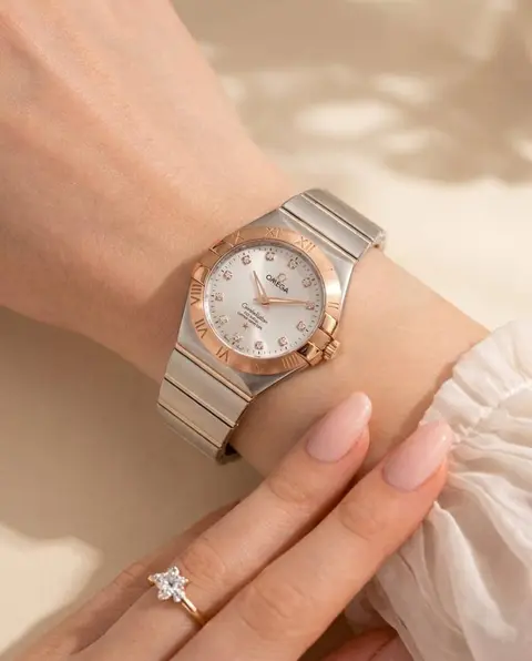 Omega Constellation Sedna 2Ton-Copper-Grey Womens