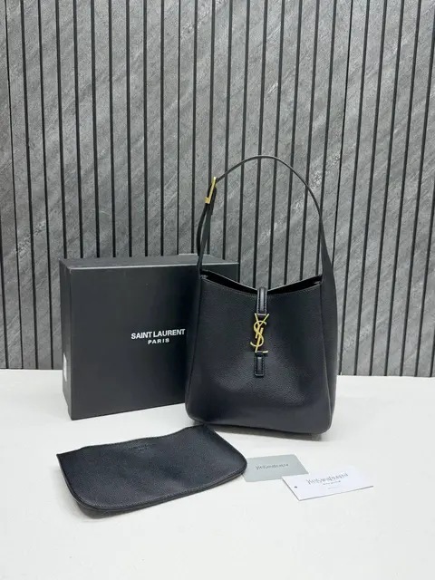 Ysl Saint Laurent Le 5 A 7 Hobo Shoulder Bag With Original Box & Dust Cover