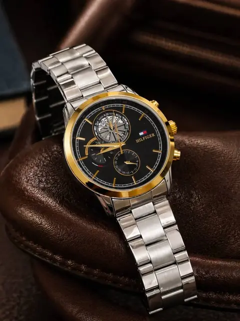 Tommy Hilfige Quartz Multifunction golden - black
