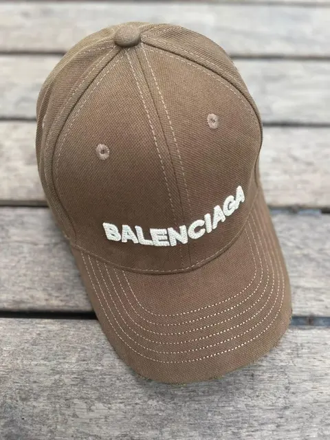 Balenciaga Brown Denim Front Logo Premium Unisex Cap (With Safety Box)