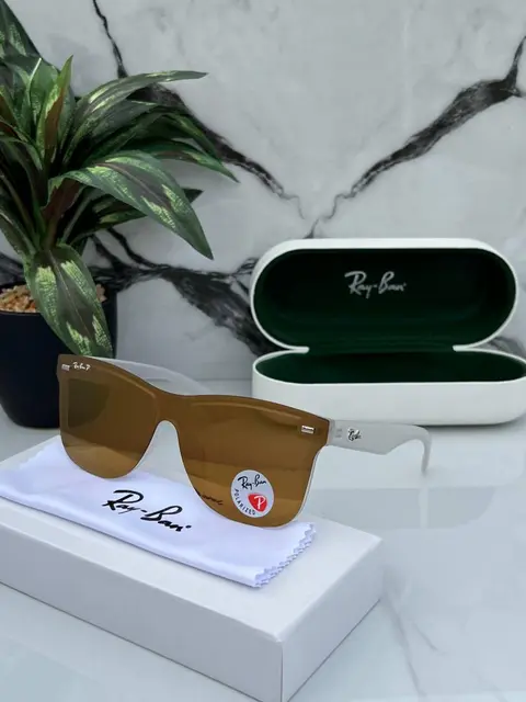 Rey ban blaze white brown